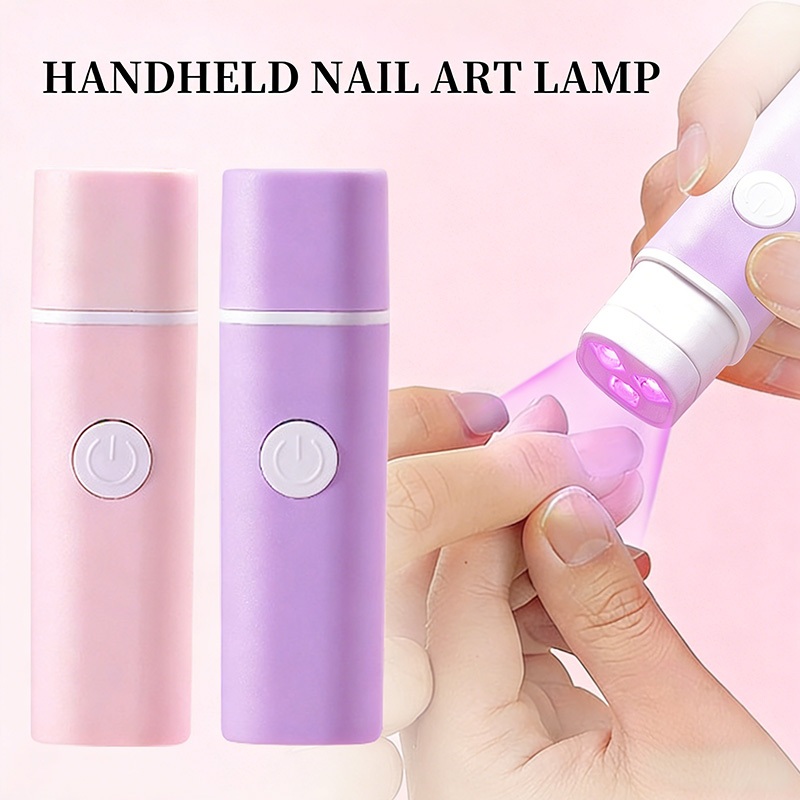ไฟ UV แบบถือมือสำหรับเจลเล็บ เครื่องเป่าเล็บ LED UV โคมไฟทำเล็บเล็บ LED แบบพกพา ไฟฉาย เครื่องมือส่งทางไปรษณีย์