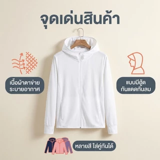 🌞เสื้อแจ็คเก็ตกันแดด Uniqlo UPF50+ ป้องกันยูวีสูง สำหรับชายและหญิง COD จัดส่งภายในประเทศ