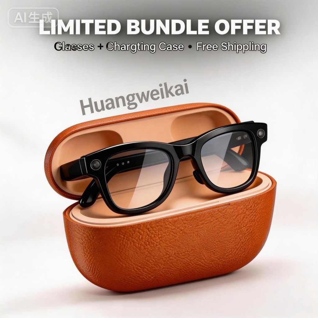 2026 M02 ultra Wi-Fi ใหม่สมาร์ท Al กล้องแว่นตา BlueTooth แว่นตา HD Call แว่นตาสมาร์ทกันน้ํา Voice As