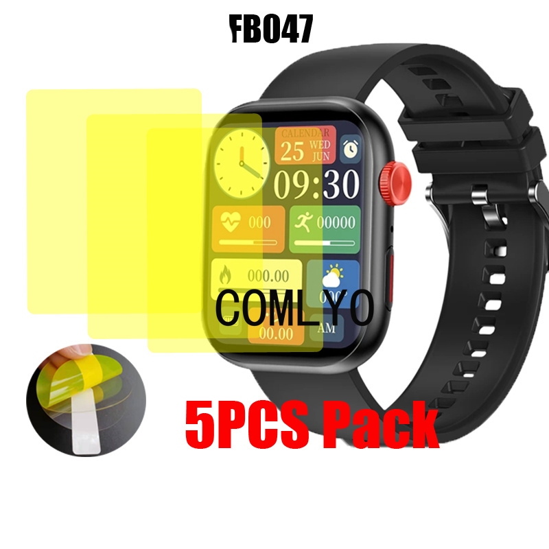 สําหรับ IP67 FB047 ป้องกันหน้าจอ Smart watch ฝาครอบฟิล์มป้องกันโค้ง Soft HD Films