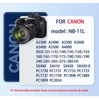 PUMPD NB-11L แบตเตอรี่กล้องเหมาะสําหรับ Canon IXUS125 145 155 240 245 265 A4000 IS HS ที่ชาร์จกล้อง