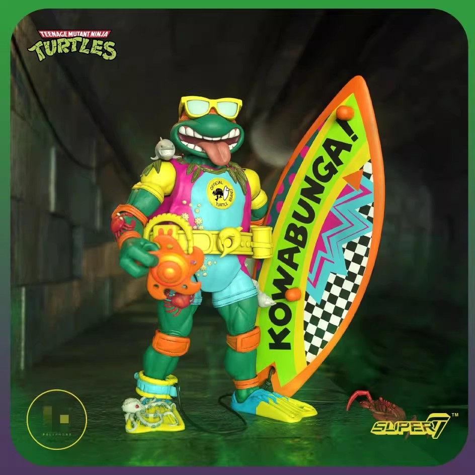 แอ็คชั่นฟิกเกอร์ Super 7 Surf Turtle