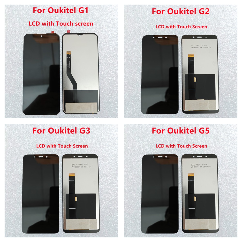 สําหรับ Oukitel G1 จอแสดงผล LCD สําหรับ Oukitel G2 G3 G5 จอแสดงผลหน้าจอ LCD ทดสอบเดิม