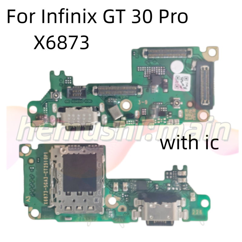สําหรับ Infinix GT30 GT 30 PRO X6873 ชาร์จ USB ชาร์จพอร์ตไมโครโฟน Dock Connector หลัก Flex Cable อะไหล่