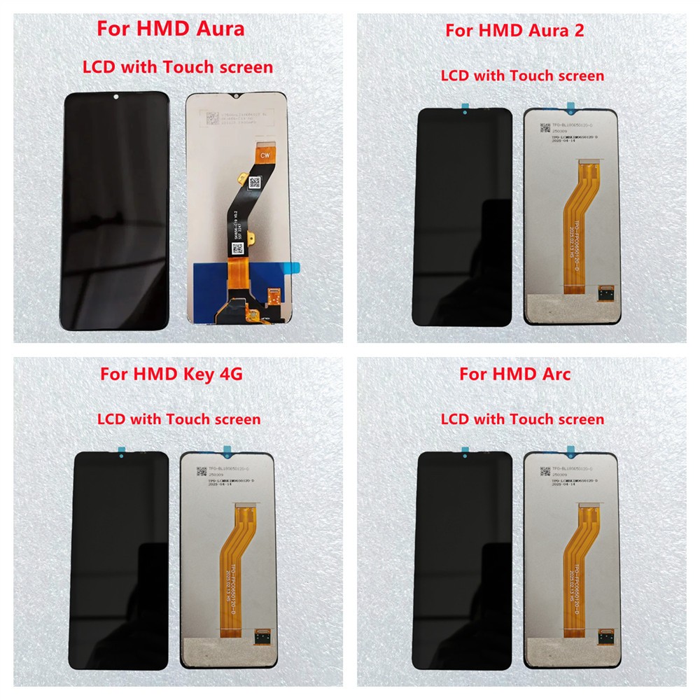 สําหรับ HMD Aura LCD และ Touch Screen Digitizer HMD Aura 2 Key Arc จอแสดงผลโมดูลหน้าจออุปกรณ์เสริม R