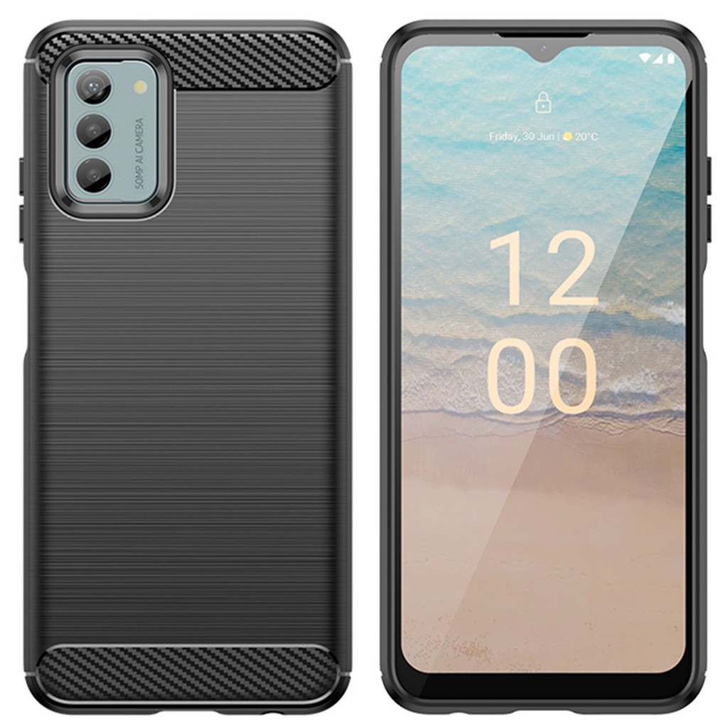 Soft Matte สําหรับ Nokia G22 G42 G310 ฝาครอบคาร์บอนไฟเบอร์กันกระแทกสําหรับ nokia g42 ซิลิโคนเคสโทรศั