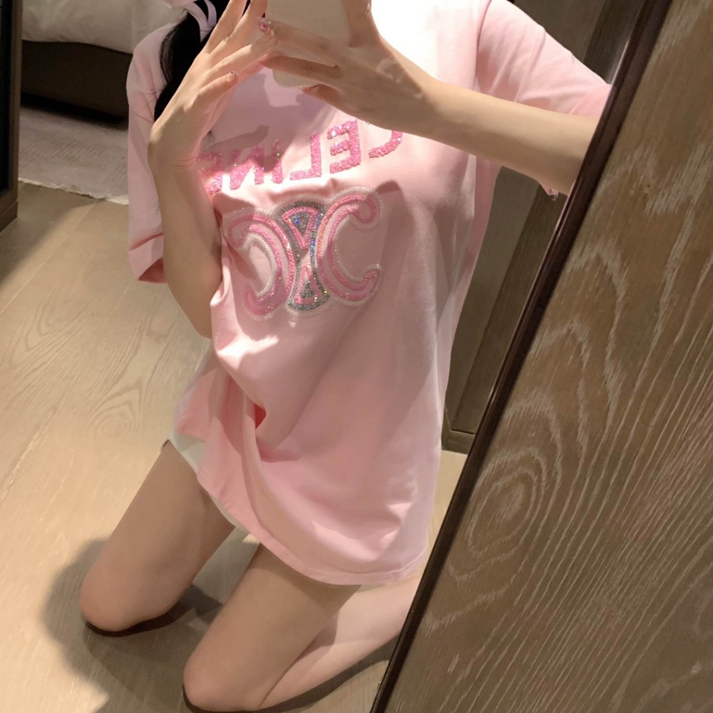 2026 ผู้หญิงแขนสั้น เสื้อยืด หลวม ที ผ้าฝ้ายนุ่มคุณภาพดีสําหรับฤดูร้อนฤดูใบไม้ผลิ 0316 – โปรปัง