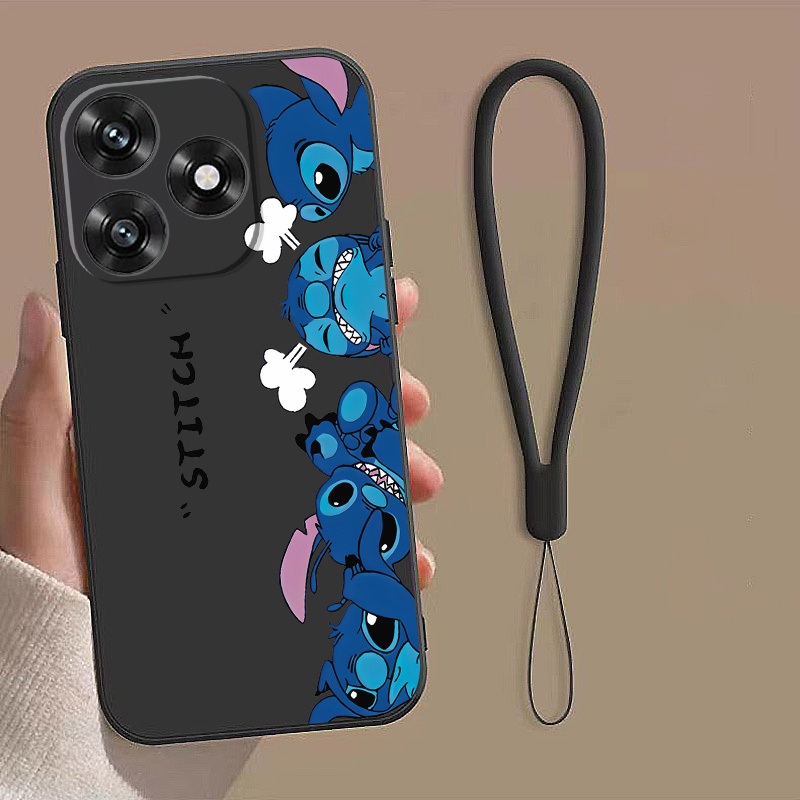 Honor X8d X7d Honor Case การ์ตูนมอนสเตอร์มือถือกรณีตาโต Stitch Liquid Candy Silicon Full Camera Cove