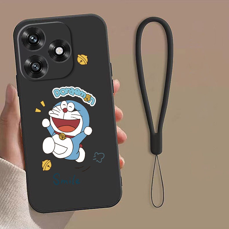 Honor X8d X7d Honor Case Creative Lovely Case การ์ตูน Happy Doraemon Soft Liquid ฝาหลัง
