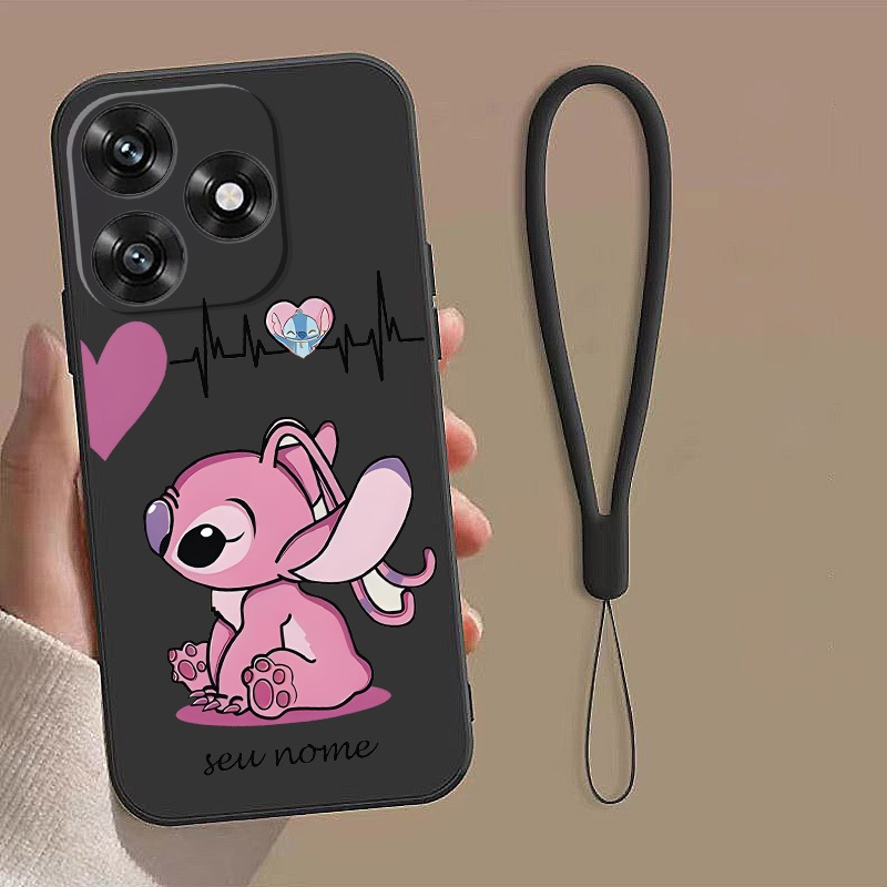 Honor X8d X7d Honor Case Custom ชื่อการ์ตูน Stitch Design Case เลนส์สีป้องกัน Soft Case