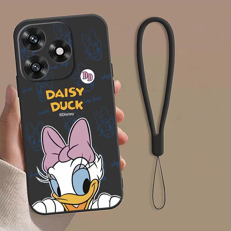 Honor X8d X7d Honor Case Daisy Duck Case Disney Frosted Silicon Soft Cover Cute Casing