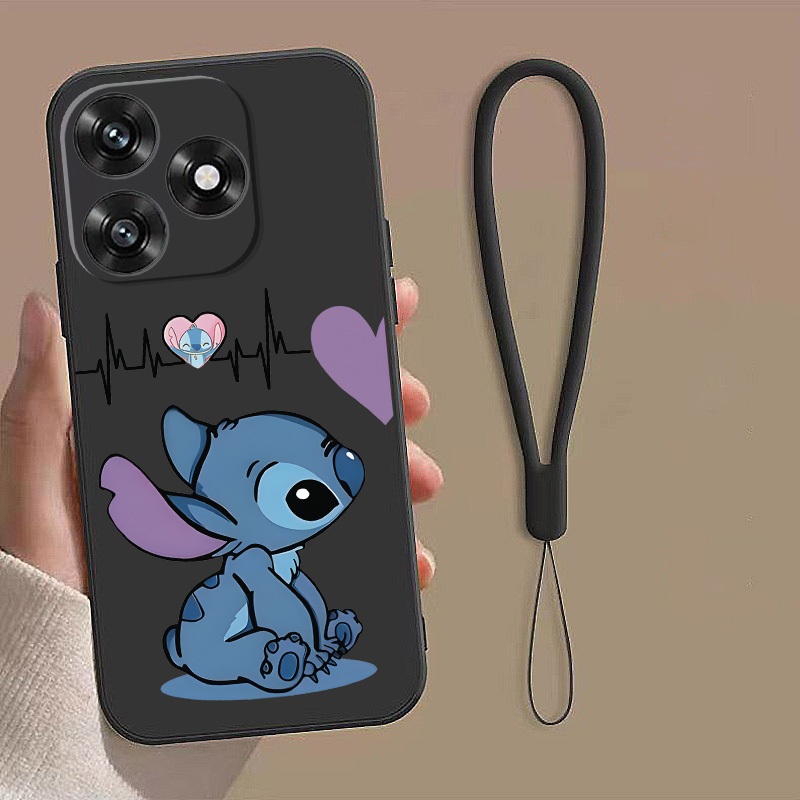 Honor X8d X7d Honor Case Stitch Love Heart Case Matted Silicon Soft Cover Shell