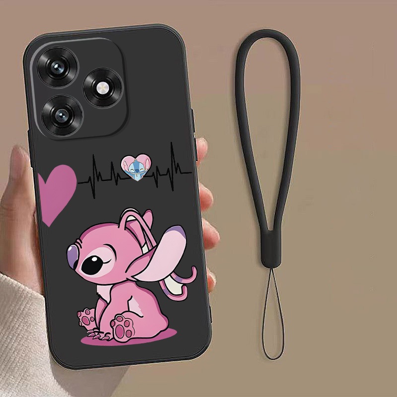 Honor X8d X7d Honor Case Cute Frosted Rubber Soft Case Mobile Shell Disney Stitch Cover