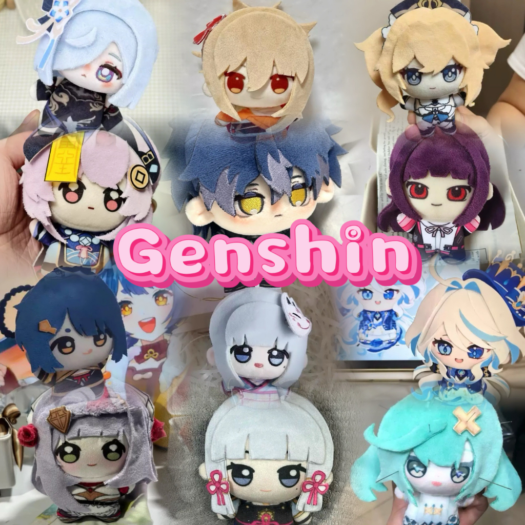 เกม Genshin Impact ตุ๊กตาตุ๊กตา Flins Wanderer Xiao Kaveh Klee Venti Furina ตุ๊กตา Plush สําหรับเด็กผู้ใหญ่สะสม Dress-up 10 ซม.