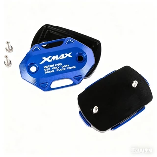 2PCS สําหรับ YAMAHA XMAX 250/300 V2 V3 V1 2017-2025 2026 รถจักรยานยนต์ CNC เบรคหน้าอ่างเก็บน้ําของเหลวถังถ้วยน้ํามันฝาครอบปั๊มด้านบน