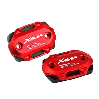 2PCS สําหรับ YAMAHA XMAX 250/300 V2 V3 V1 2017-2025 2026 รถจักรยานยนต์ CNC เบรคหน้าอ่างเก็บน้ําของเหลวถังถ้วยน้ํามันฝาครอบปั๊มด้านบน