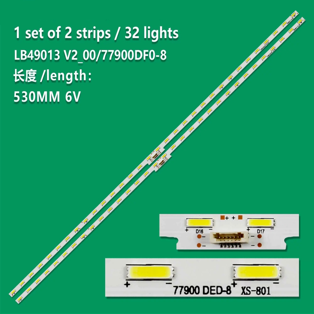 LED Backlight strip สําหรับ KD-49XF7073 KDL-49WE750 KD-49X720E KDL-49WE665 KD-49XE7002 KD-49XE7093 4