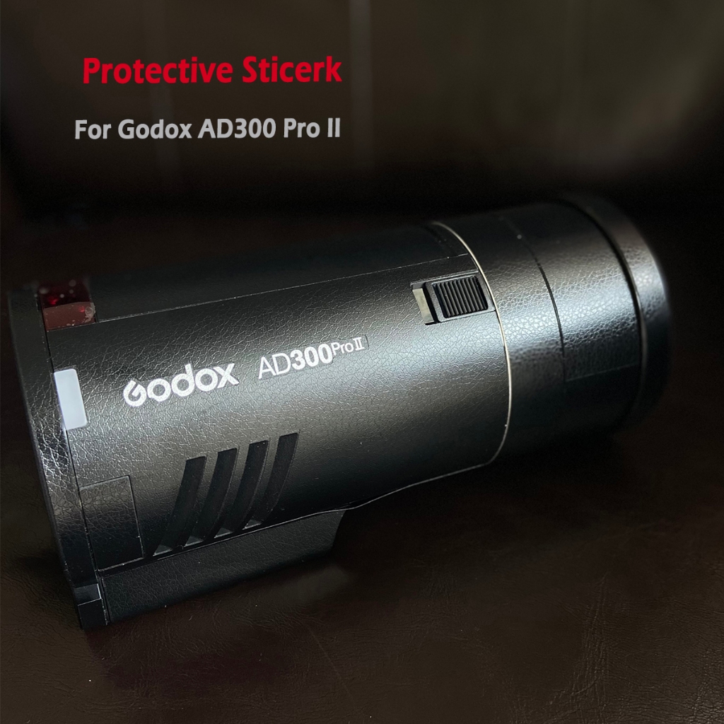 AD300 ProII Decal ผิวไวนิลห่อฟิล์มกลางแจ้งแฟลช Body สติกเกอร์ป้องกันสําหรับ Godox AD300 Pro II