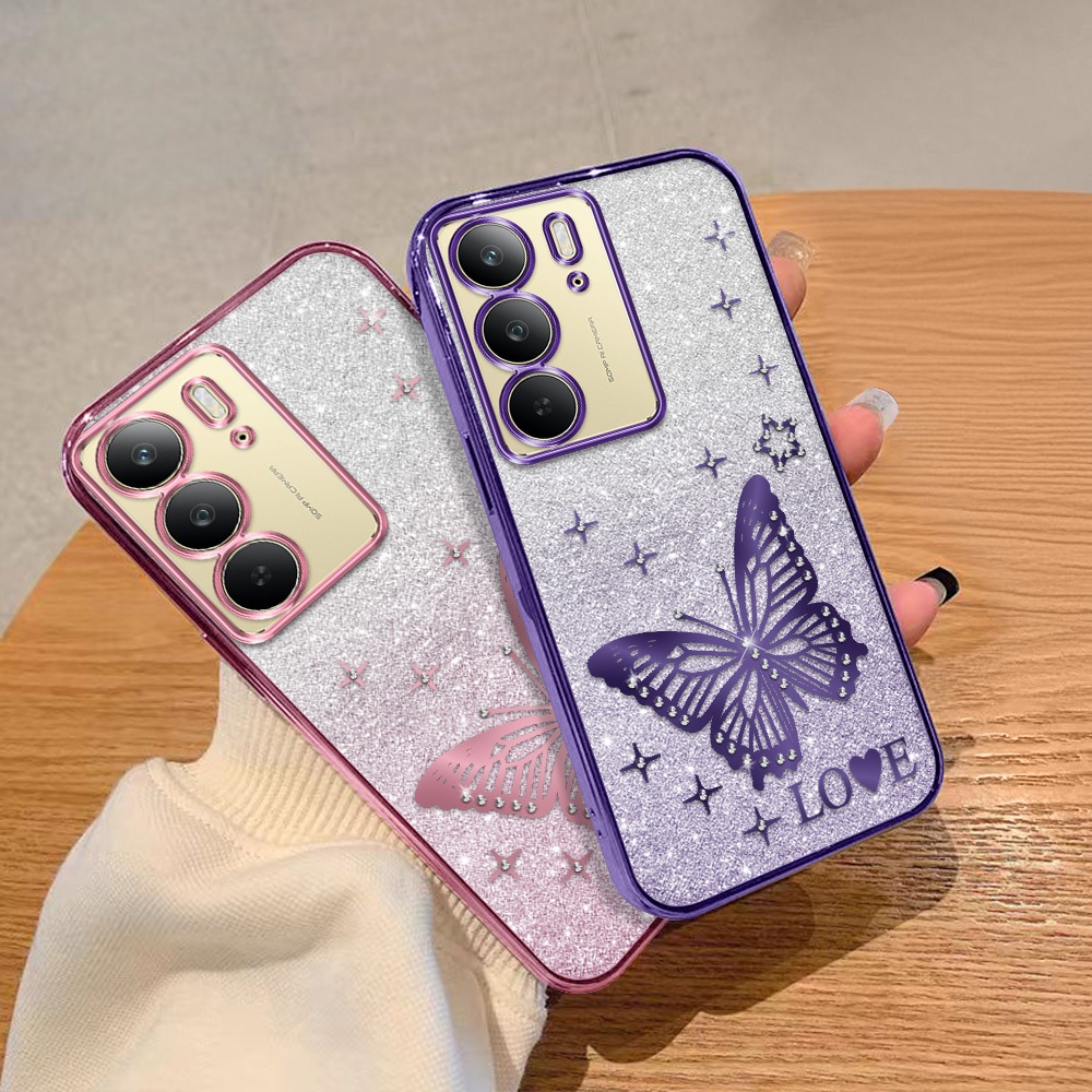 หรูหราสําหรับRealme C75 C75x 4Gเคสโทรศัพท์Glitter Rhinestoneปลอกโทรศัพท์มือถือออกแบบความงามสําหรับสา