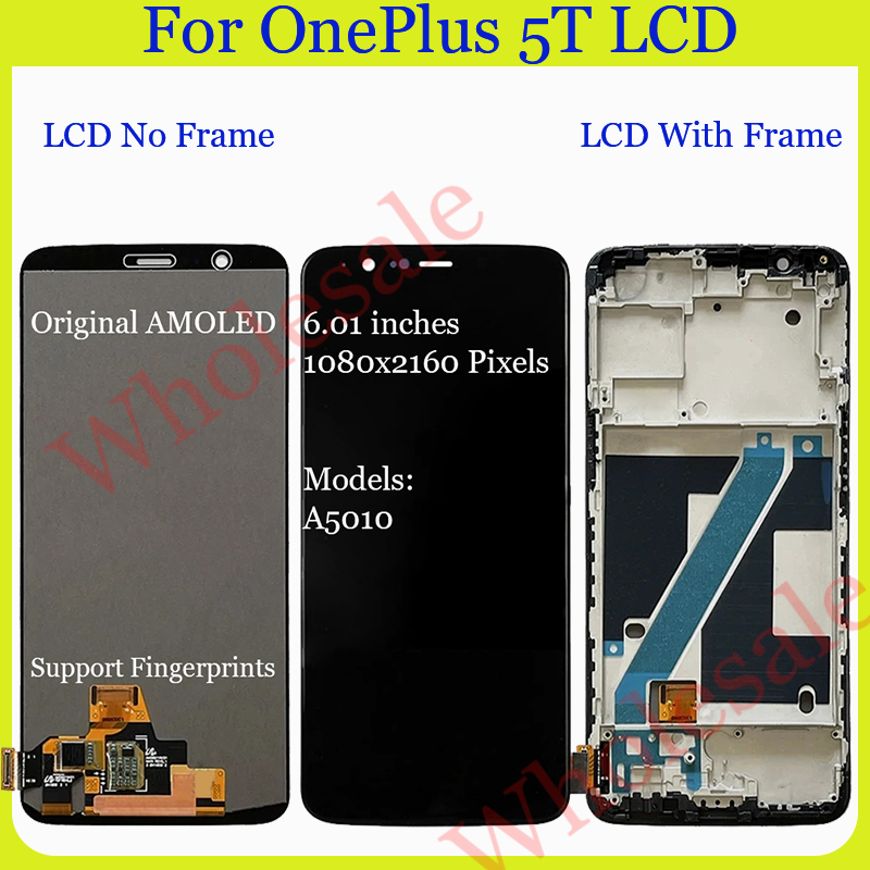 Original AMOLED สําหรับ Oneplus 3 3T 5T จอแสดงผล LCD หน้าจอสัมผัสเปลี่ยน ราคา ถูกที่สุด โปรบีเคเค แกลเลอรีภาพที่ 4
