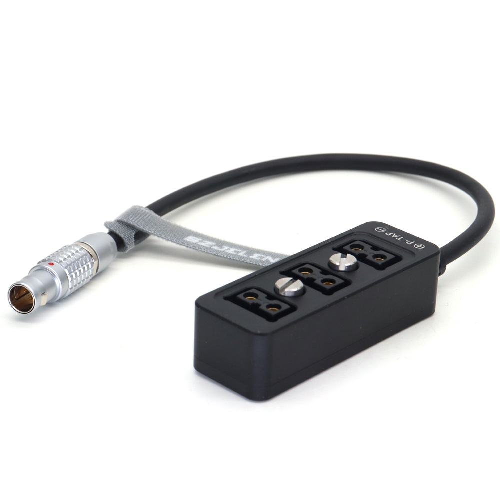 0B 2Pin 12V Power Out to 3 พอร์ต DTAP Splitter พร้อมสกรู 1/4 สําหรับกล้อง ARRI RED