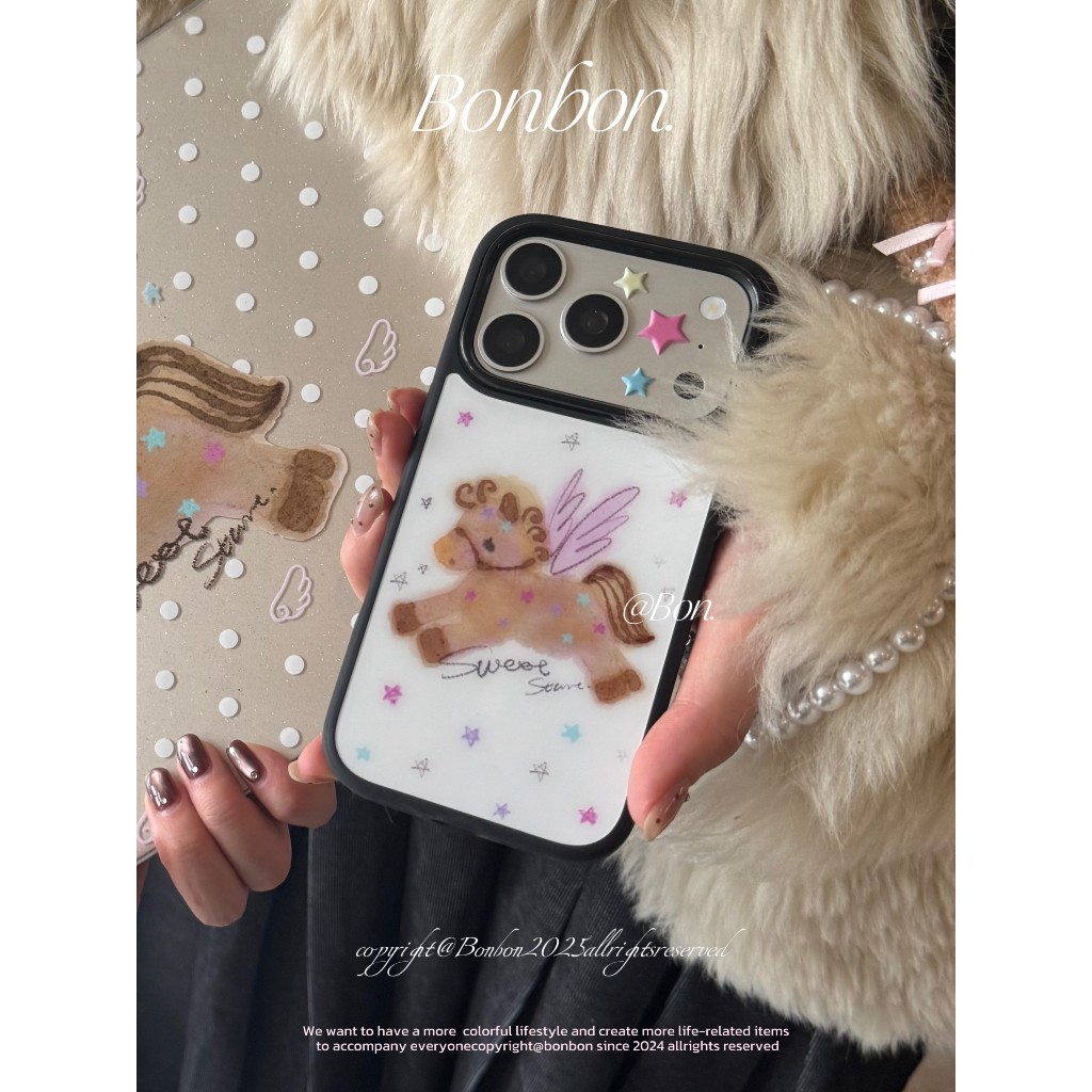 Angel Pony เคสโทรศัพท์กันกระแทกเหมาะสําหรับ iPhone 17 promax 16 promax 15 promax 11 12 13 17 14plus 15plus 16e 16plus 15pro 17pro 17air