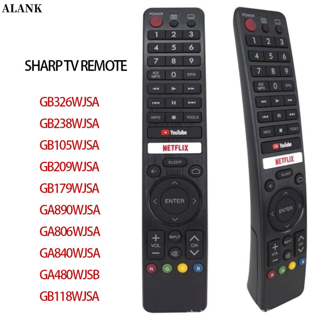 ALANK Voice Control รีโมทคอนโทรลอัจฉริยะ SHARP LED/Android TV GB345WJSA