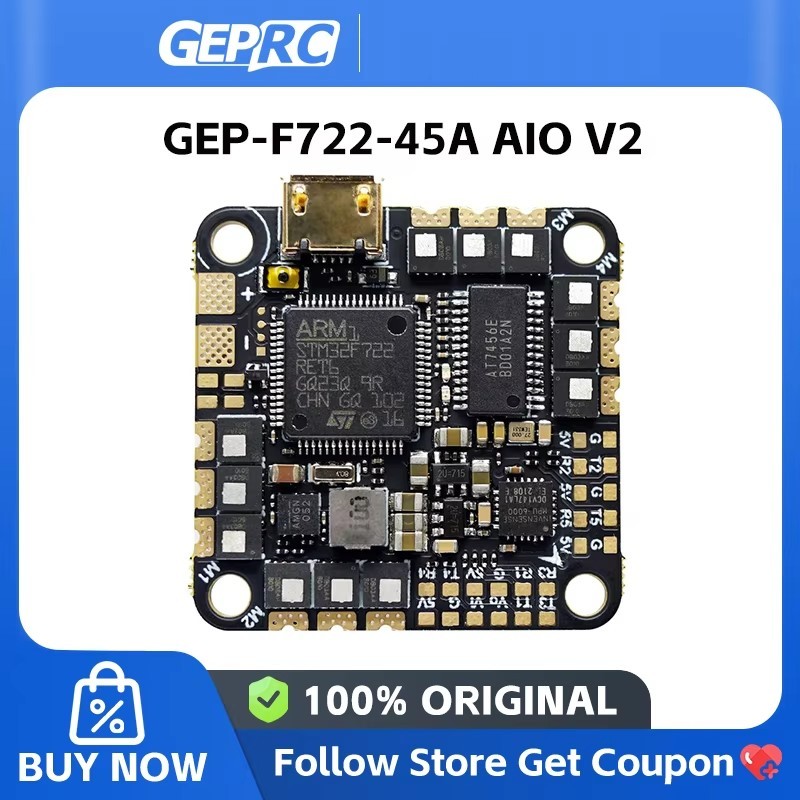 GEPRC GEP-F722-45A AIO V2 สําหรับเครื่องบิน DIY RC