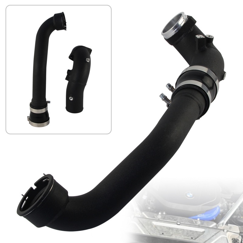 Intercooler Charge Pipe Kit สําหรับ BMW Gen2 G20 G29 B58 Toyota Supra A90 3.0T สีดํา