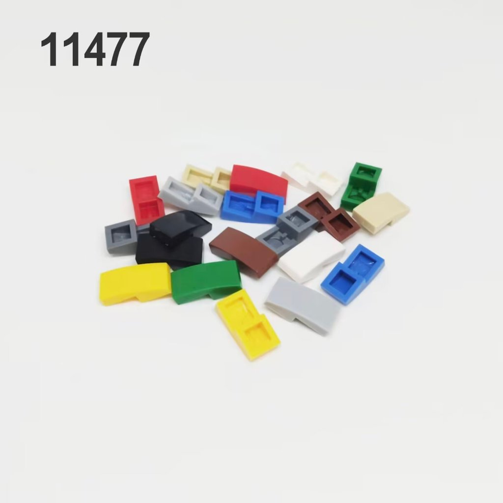 มอค บล็อกตัวต่ออนุภาคขนาดเล็กเข้ากันได้กับ 11477 ประกอบชิ้นส่วนพิเศษ 2x1 อิฐโค้งโค้ง