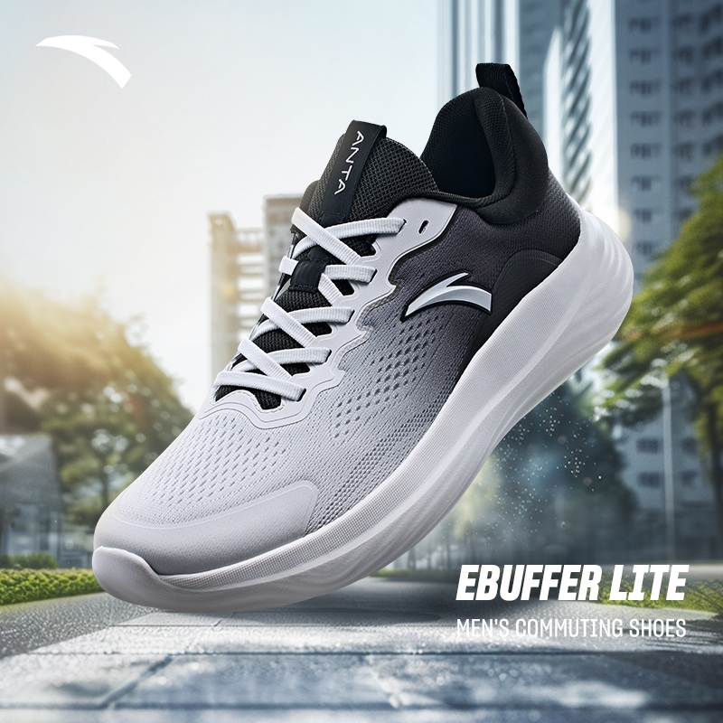 ANTA Men A-EBUFFER Lite รองเท้าเทรนนิ่งเบาะนุ่มสบายระบายอากาศจ๊อกกิ้ง 912437713