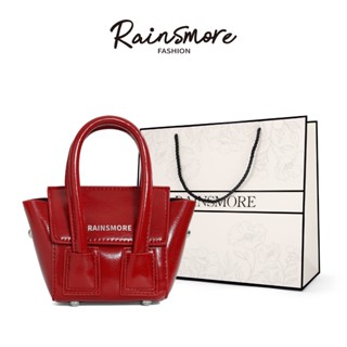RAINSMORE- กระเป๋าถือและสะพายไหล่ สไตล์ใหม่ หนัง PU สำหรับสุ…