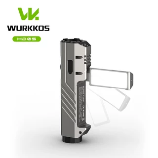 Wurkkos HD05 3100LM ไฟ UV ชาร์จเร็ว 3 ชั่วโมง+สปอตไลท์+ไฟสีแดงปรับอุณหภูมิสีได้ 3000K-6000K ไฟแคมป์ปีกไฟพับได้