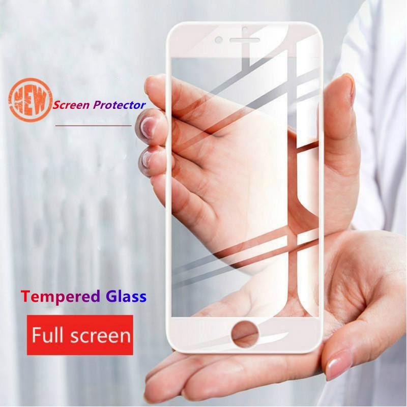 2 ชิ้น/หน้าจอสําหรับ iPhone 6 6s 7 8 Plus SE2 SE3 กระจกนิรภัยเต็มรูปแบบ