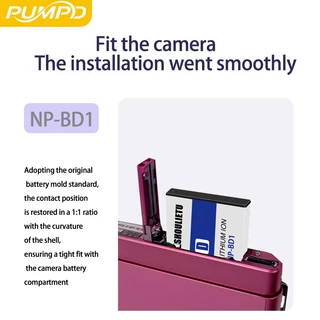 PUMPD NP-BD1 แบตเตอรี่กล้องเหมาะสําหรับ Sony TX1 T2 T70 T75 T77 T90 T200 T300 T500 T700 T900 ที่ชาร์จกล้อง