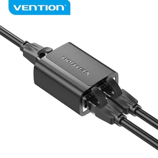 Vention Rj45 Ethernet LAN Cable Splitter Adapter 1 to 2 Female for Cat5 Cat5E Cat6A Cat7 Coupler (2 Pack) IPT