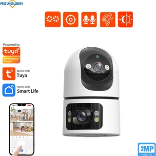 5G WiFi Smart Life Dual เลนส์ IP WiFi กล้องการติดตามอัตโนมัติ 2 ทิศทางกล้องรักษาความปลอดภัยในร่มสําหรับ Smart Home