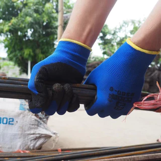 ดี ถุงมือเคลือบยางกันลื่นสําหรับทํางานและสวนป้องกันการบาดเจ็บถุงมือช่างฝีมือคุณภาพสูงที่มี12คู่การจัดส่งสินค้า