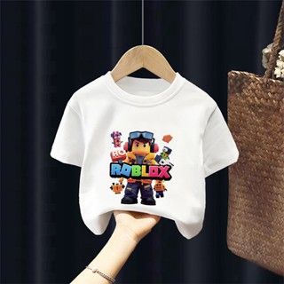 【จัดส่งในวันเดียวกัน】เสื้อยืดแขนสั้นสีขาวสำหรับเด็ก NASA ผ้า…