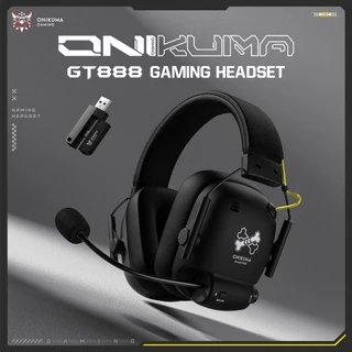 Onikuma GT888 ชุดหูฟังสามโหมดชุดหูฟังเกมบลูทูธ 5.4/2.4G/AUX 3.5 มม.
