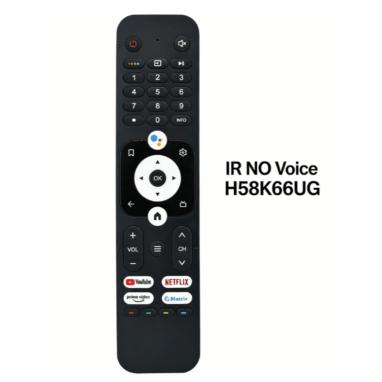 HTR-U31 Android LED TV รีโมทคอนโทรลเหมาะสําหรับ H32K66UG Plus และ H43K66UG Plus IR