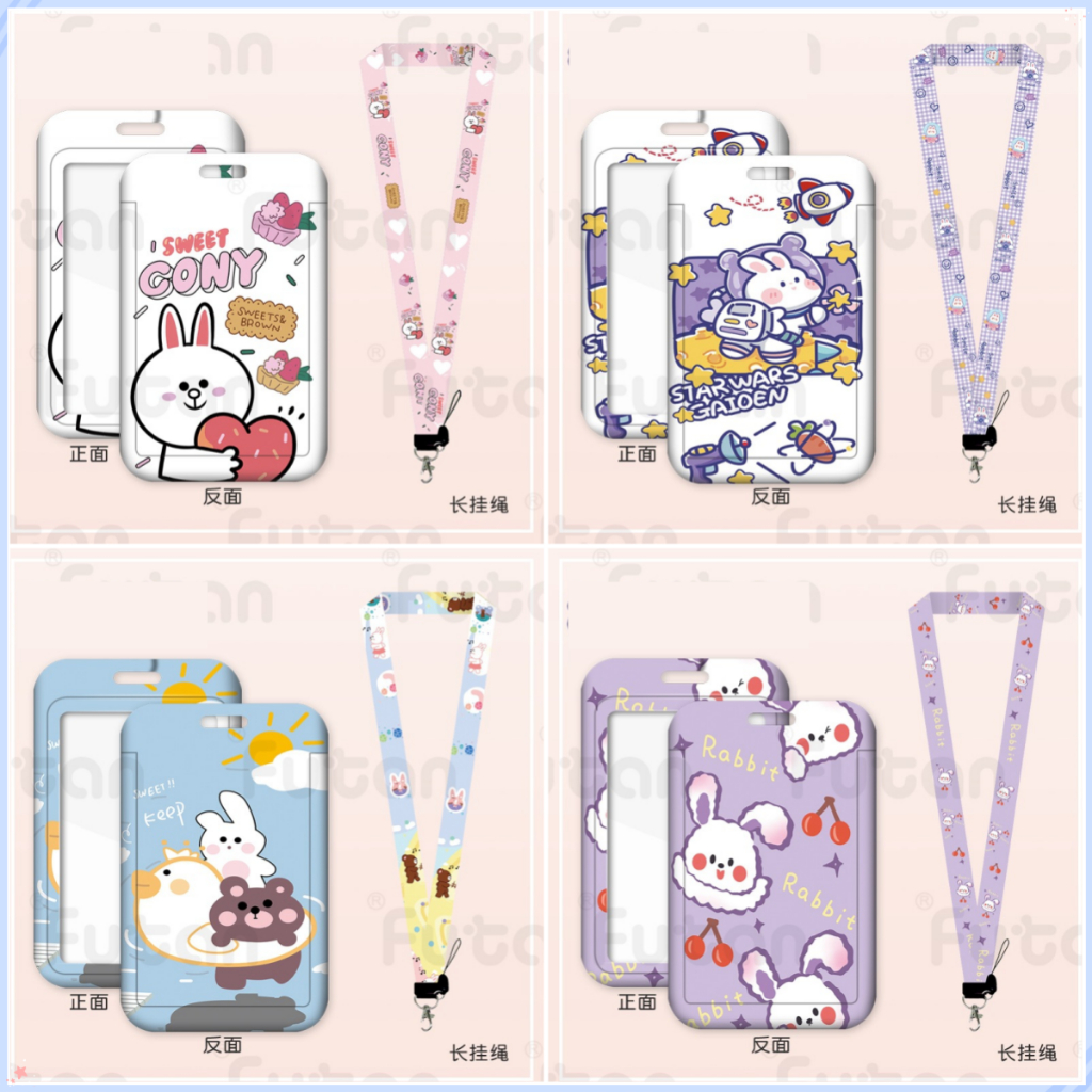 ป้ายชื่อการ์ตูนป้ายทํางานแบรนด์ผู้ถือบัตรรถบัสเชลล์การพิมพ์ ความละเอียดสูง #FT86