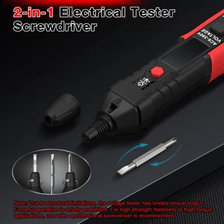 HABOTEST HT96E สมาร์ทพูดคุยเครื่องทดสอบแรงดันไฟฟ้า AC 6-390V NCV เครื่องตรวจจับแรงดันไฟฟ้าพร้อมตําแหน่งผิดเครื่องทดสอบไฟฟ้ามือไขควง