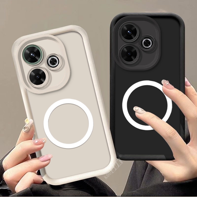 [รีวิว 99%] สําหรับ Honor X8A X8B X8C X8D 4G 5G เคสโทรศัพท์รวมทุกอย่างสีทึบผิวรู้สึกปลอกแม่เหล็ก