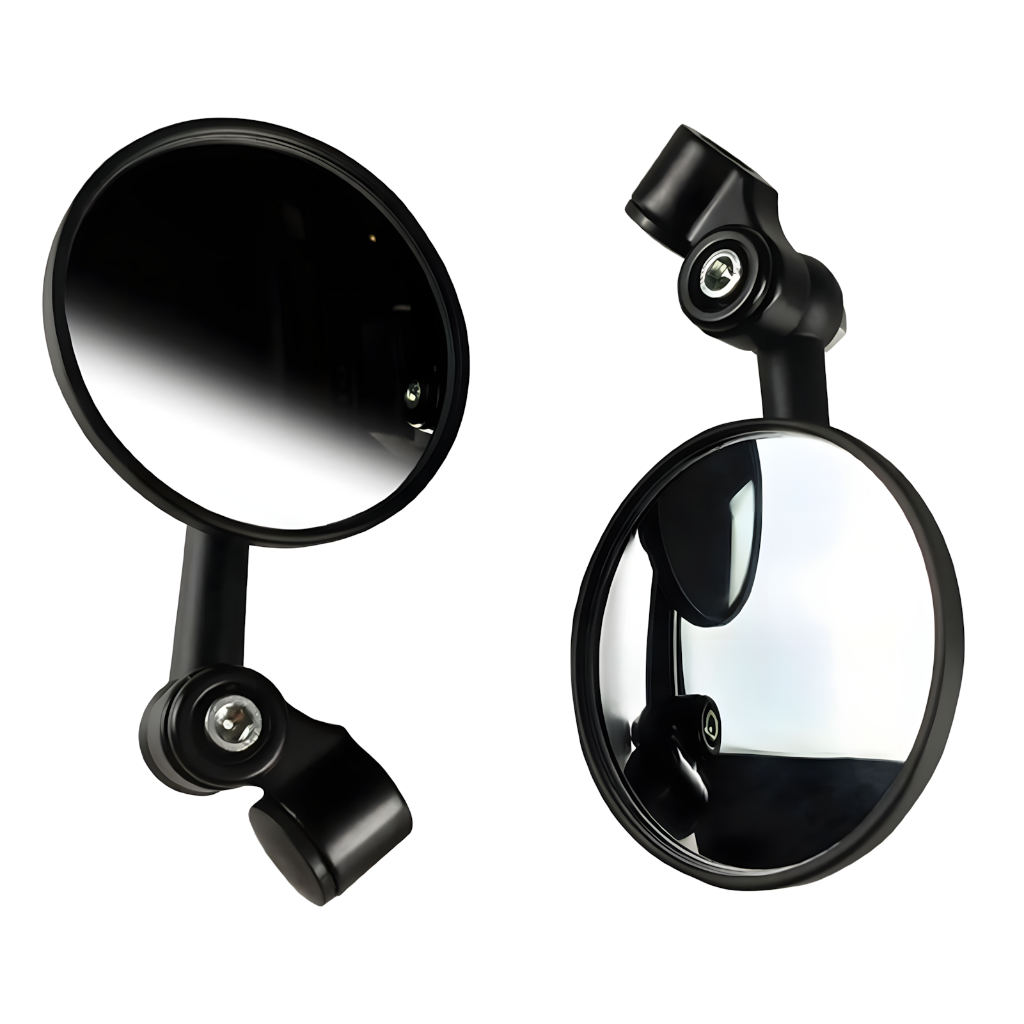 「สกรูซ้าย 1 ตัว สกรูขวา 2 ตัว」กระจกมองหลังรถจักรยานยนต์ กระจก Convex อลูมิเนียม Ultra-HD การออกแบบขาไก่ Universal Fit อุปกรณ์เสริมรถยนต์ไฟฟ้า