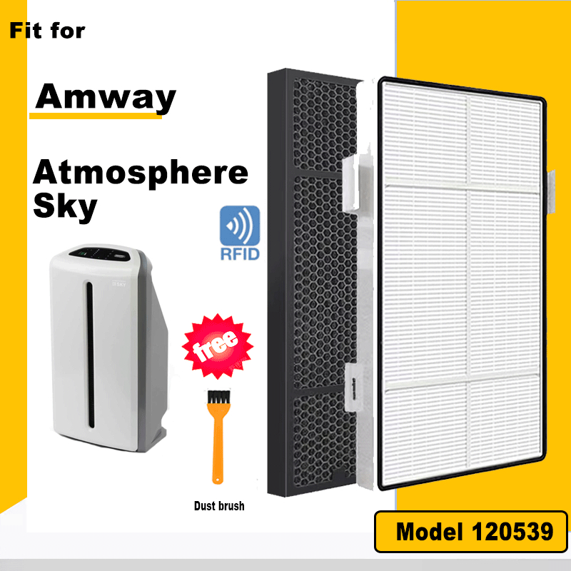 เหมาะสําหรับรุ่น Amway Atmosphere Sky 120539 เครื่องฟอกอากาศ HEPA Filter + ชุดฟิลเตอร์ถ่านกัมมันต์