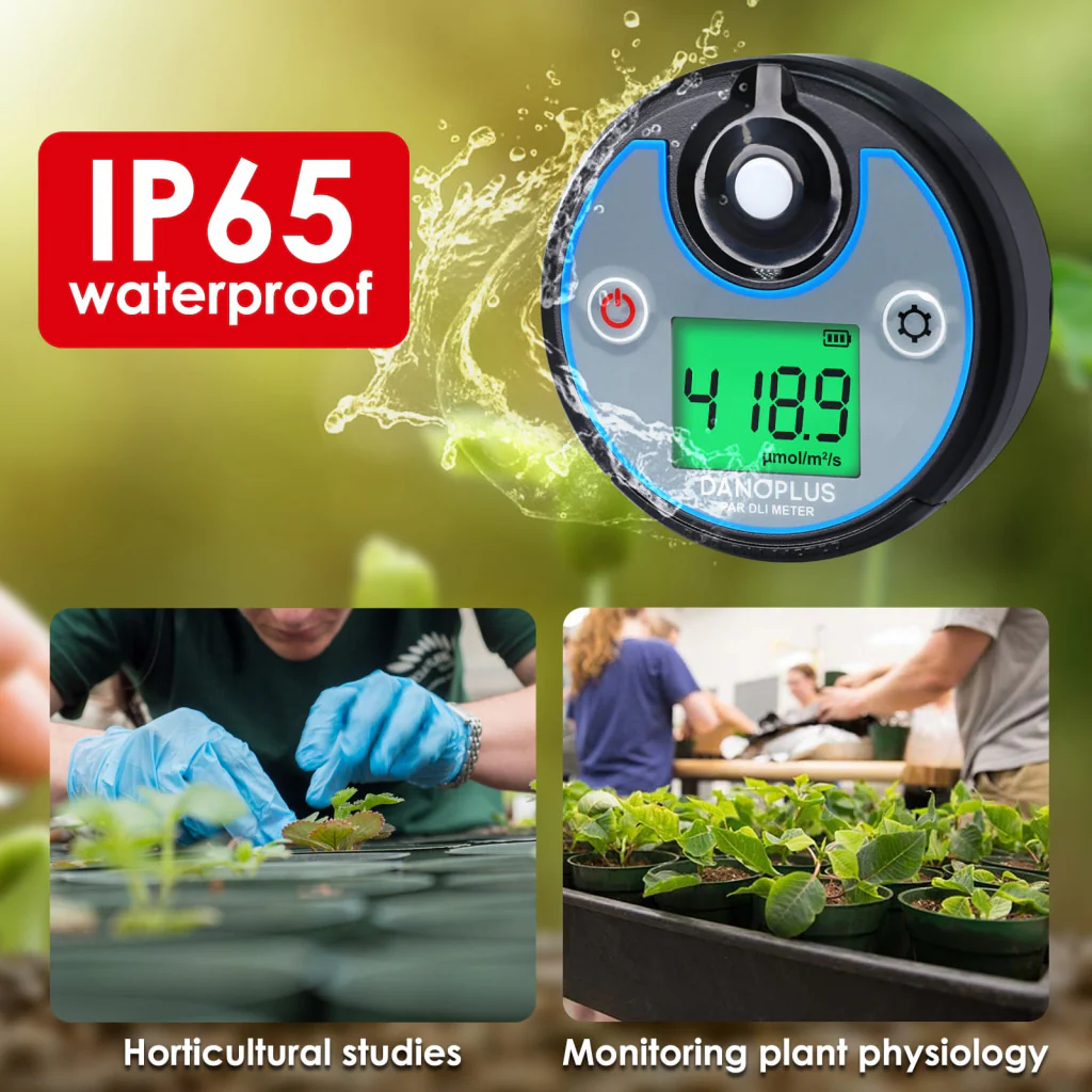 PAR DLI Meter | เพิ่มประสิทธิภาพแสงสําหรับการเจริญเติบโตของพืช, ขยายสุขภาพและผลตอบแทน
