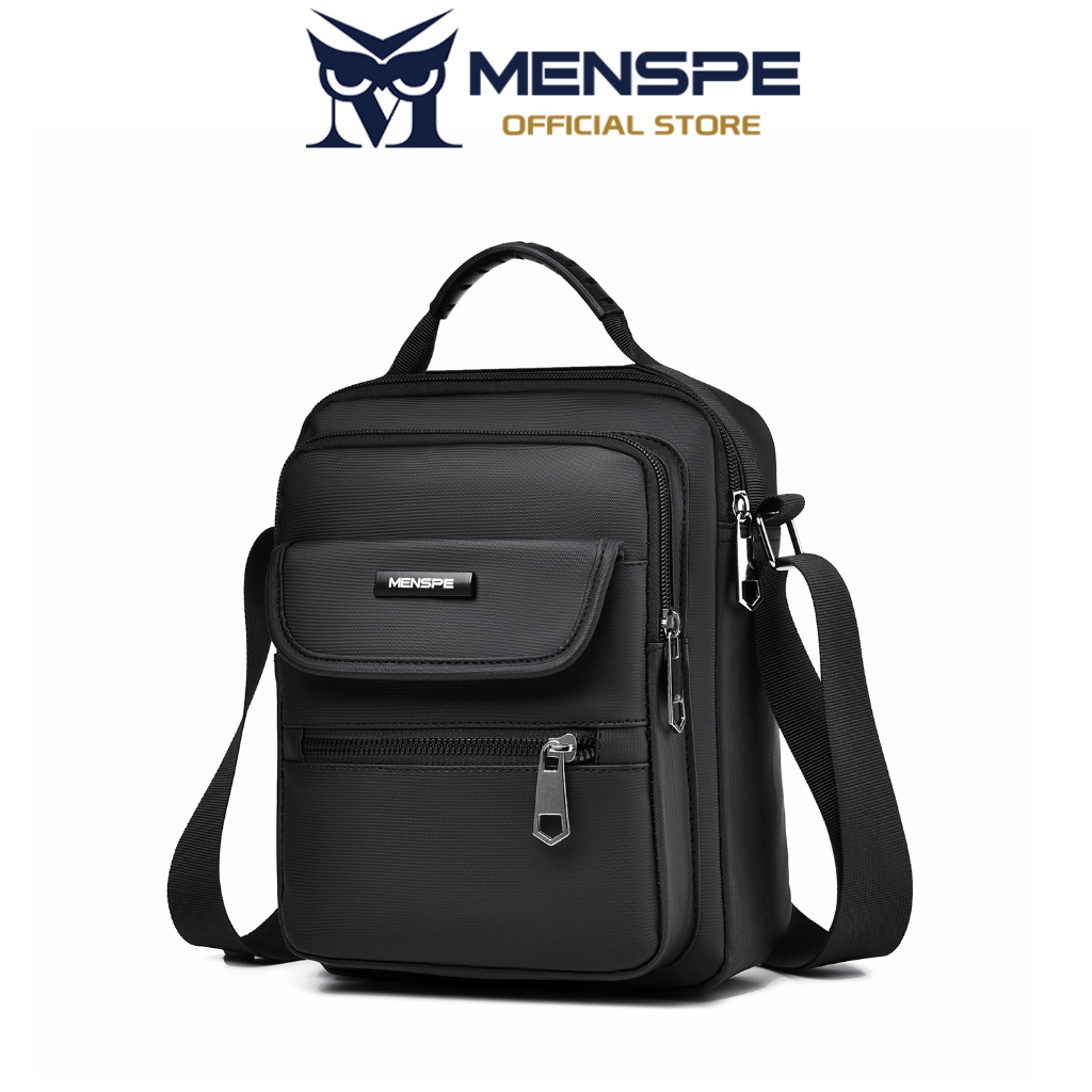 MENSPE กระเป๋าผู้ชายกระเป๋าสะพายแฟชั่น Cross Body Bag กระเป๋าถือลําลองหลายกระเป๋าออกแบบ Casual Sport Street Bag