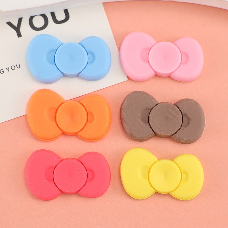เข็มกลัด รูปโบว์ พลาสติกนิ่ม เครื่องประดับแฟชั่น diy