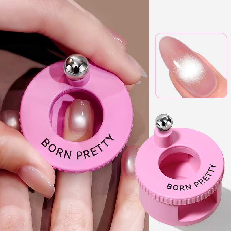 BORN PRETTY หมุนแมวตา Strong เล็บแม่เหล็กกว้างแก้วลูกปัดอัตโนมัติเล็บแม่เหล็กเจลเล็บเครื่องมือ